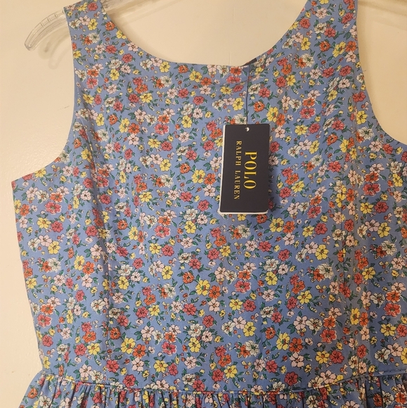 Polo by Ralph Lauren Blue and Purple Sleeveless Sundress - Picture 6 of 6